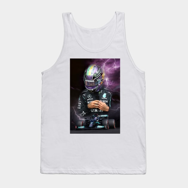 A Man Like Thunder - Lewis Hamilton Tank Top by DeVerviers